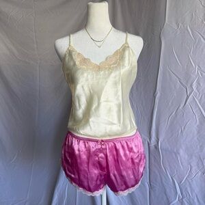 vtg myonne satin lace trim cami